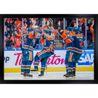 2025 Oilers Celebration 2025 Playoffs - Toile encadree - 31" x 22"-Impression sur toile de qualité supérieure avec bordures enveloppées