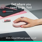 Logitech - Pop Icon ensemble clavier et souris Bluetooth - Rose-Basculez entre 3 dispositifs en toute simplicité: utilisez le Bluetooth pour connecter jusqu’à 3 dispositifs sans fil sur différents systèmes d’exploitation (Windows, macOS, iPadOS, iOS [3], ChromeOS) et passez de l’un à l’autre à l’aide du bouton Easy-Switch