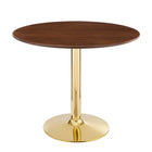 Modway - Verne 35 po Table à manger, Noyer d’or-Table à manger moderne