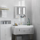Kleankin - Armoire à pharmacie avec miroir - gris-Couleur : gris, blanc 