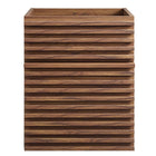 Modway - Render Fixation murale de 18" Armoire de toilette de salle de bain (lavabo non inclus) - Noyer-7
