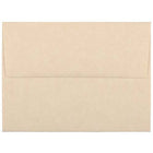 JAM Paper Enveloppes d'invitation parchemin A2 - 4,375 x 5,75 po - Marron recyclé - paquet de 50-Couleur : marron, Les enveloppes présentent une finition parchemin marbré pour une touche élégante