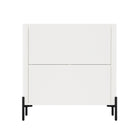 Manhattan Comfort - Buffet d’appoint moderne Abbey 31,5 po - Érable et blanc cassé-Nettoyage: Essuyez avec un chiffon humide, en évitant l’excès d’humidité. À éviter: Les produits chimiques agressifs ou les nettoyants abrasifs qui peuvent endommager la surface. Entretien: Gardez à l’écart de l’humidité excessive, car le produit peut gonfler ou se déformer s’il est exposé à l’eau ou à l’humidité. Protection: Utilisez des sous-verres ou des sets pour éviter les rayures ou les taches