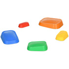 Outsunny - Parcours d'obstacles sensoriel pierres de rivière - multicolore - ensemble de 5-Un ensemble de 5 pièces permet aux enfants de construire différents terrains de jeux 