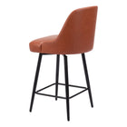 Zuo - Keppel Swivel Tabouret de comptoir - Brun-7