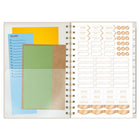 Cambridge - Agenda hebdomadaire/mensuel 2027 - 8 ½ po H x 6 po l - Workstyle Balance - petit - bilingue-Un mois sur deux pages avec des blocs quotidiens ouverts et sections de notes hebdomadaires