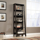 Trestle - Bibliothèque à 5 tablettes, bois Jamocha-Fini sur tous les côtés pour pouvoir le placer là où vous le voulez vraiment