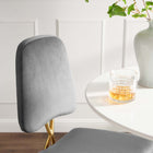 Modway - Ponder Performance Velvet Tabouret de bar - Gris-Tabouret de bar à manger