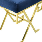 Modway - Twist Performance Velvet Banc - Marine d’or-Capacité de poids maximale : 331 lb