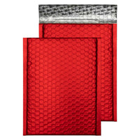 Blake - Enveloppe de protection à bulles rembourrees - 7 po l x 9 7/8 po L - Moteur de feu rouge - Paquet de 10-Enveloppe de protection à bulles rembourrees