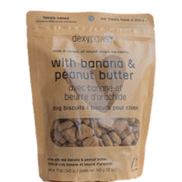 Dexypaws - Friandises pour chiens à la banane, à l'avoine et au beurre de cacahuète-Fabriqué au Canada