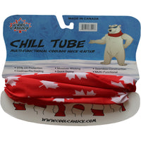 Cool Canuck - Chill Tube cache-cou rafraîchissant rouge à motif Canada - paquet de 2-Modèle canadien