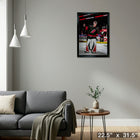 Frederick Andersen Hurricanes 2025 Playoffs - Toile encadree - 22" x 31"-Prêt à accrocher - livré entièrement assemblé