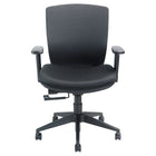 Nightingale - VXO Chaise de travail à dossier moyen - Noir-Mécanisme pivotant et inclinable avec verrouillage à position unique, réglage pneumatique de la hauteur et contrôle de la tension latérale