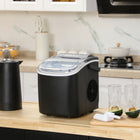 HOMCOM - Machine à glaçons portative - noir-Produit 26 lb (12 kg) par jour : neuf glaçons en forme de balle toutes les 6 à 12 minutes