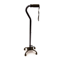 BIOS Living - Canne tetrapode de style K - noire-Structure légère en aluminium
