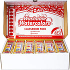 Cra-Z-Art - Aquarelles lavables Pack de classe, 8 couleurs, 36 compter-Idéal pour explorer votre artiste intérieur