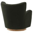 Modway - Montrose Ailier Sherpa Chaise pivotante d’accent - Noyer de fougère-Assemblée requise