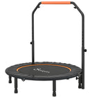 Soozier - Trampoline De Rebond 45 po Pour Adulte Avec Poignée Réglable - Orange-Guidon réglable à quatre niveaux, offrant une flexibilité lors des rebonds  