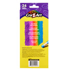 Cra-Z-Art - Crayons de couleur effacables - Couleurs assorties, Paquet de 24-Mine durable, préaffûtée avec une mine solide et incassable pour une utilisation durable