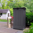 Suncast - Cache-poubelle - Peppercorn-Capacité : 36 à 39 gallons.