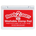 Ready 2 Learn - Tampon encreur lavable - Rouge - Paquet de 6-Sécuritaire à partir de 3 ans : Ce tampon encreur non toxique adapté aux enfants est une ressource artisanale sûre pour les petits artistes. Les enfants adorent l'utiliser avec des tampons ou créer des œuvres d'art avec empreintes digitales.