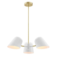 Modway - Briana 3-Lumière Lumière suspendue - Blanc-Pendentif à 3 lumières