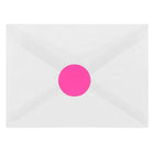 JAM Paper Sceaux autocollants ronds, 1 2/3 po dia., rose néon, 120/paquet-24 étiquettes par feuille