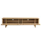 Modway - Render 71 po Meuble TV, Chêne-Pieds en bois effilés