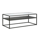 Hudson&Canal - Table basse rectangulaire Ada 46"L - Bronze noirci-Un design industriel pour votre salon, votre bureau et plus encore