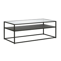 Hudson&Canal - Table basse rectangulaire Ada 46"L - Bronze noirci-Un design industriel pour votre salon, votre bureau et plus encore
