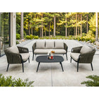 Backyard Lifestyles - Ensemble de patio conversation 4 pièces Nautique - Charbon-10