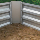 Outsunny - Jardin surélevé 8,6 pi x 3 pi x 1 pi avec mini-serre-Fenêtre enroulable pour une gestion facile des plantes 