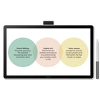 Wacom - Tablette graphique One Creative Pen Display 14"-Inclut des essais de Clip Studio Paint Pro, Magma (plan Blaze), les logiciels Concepts & Foxit, ainsi que des formations Skillshare, votre coup de cœur pour créer de belles œuvres d’art dès le départ