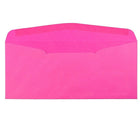 JAM Paper Enveloppes Brite Hue à ouverture latérale avec rabat gommé, 4 1/8 x 9 1/2 po, rose éclatant, pqt/100-Ouverture : livret