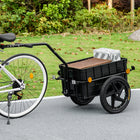 Aosom - Remorque multifonctionnelle pour vélo-Le bouton rouge permet une installation et un démontage faciles du connecteur sur les vélos 
