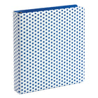 Oxford - Reliure de 1,5 po à 3 anneaux poinçonnée et colorée  – bleue/blanche-Faites-vous plaisir avec une reliure tactile à pois qui vous donnera des sensations fortes.