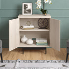 Hudson&Canal - Meuble d'appoint Whitman 28 po de largeur - Blanc aulne-Dimensions du produit : 14" L x 28" l x 32" H