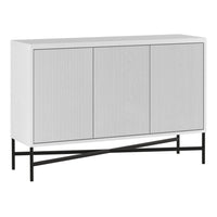 Hudson&Canal - Buffet Brighton 48" de largeur - Blanc-Un design contemporain moderne pour votre salle à manger, votre cuisine ou votre bureau