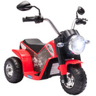 Aosom - moto électrique pour enfants 6v, moto tout-terrain à batterie - rouge-Avec les phares fonctionnels, cette moto électrique offre une expérience de conduite authentique à vos enfants 