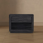Manhattan Comfort - Table de nuit contemporaine Soren 32" à 1 tiroir - Gris charbon-Assemblage à domicile requis Tout le matériel inclus