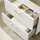 Modway - Daybreak 24" Armoire de toilette de salle de bain (lavabo non inclus) - Blanc-Pattes en métal doré