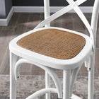 Modway - Gear Tabouret de bar - Blanc-Capsules de pied non marquées