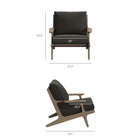 Modway - Saratoga Terrasse extérieure Bois de teck Fauteuil, Gris silex-Finition à base d’eau