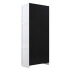 Manhattan Comfort - Hopkins 59,22 po Ensemble Moderne 2 Pièces Armoire de Rangement à 8 Étagères - Blanc-Assemblage à domicile requis Tout le matériel inclus
