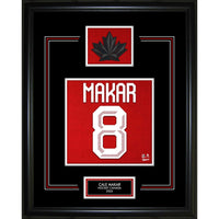 Frameworth - Cale Makar numero de chandail Hockey Canada 2026 - impression encadree - 16" x 20"-Impression du numero de chandail Hockey Canada 2026 sous licence officielle mettant en vedette Cale Makar