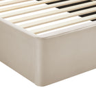 Modway - Solana Arqué Performance Velvet Lit de plateforme complet, Amande-Capacité de poids : 800 lb.