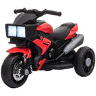 Aosom - moto électrique pour enfants 6v avec musique, jouet à conduire - rouge-Avec ses phares fonctionnels, cette moto électrique offre une expérience de conduite authentique à vos enfants 