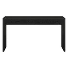 Hudson&Canal - Console Lawrence , 55 po de largeur, grain noir-La table est fabriquée à partir de matériaux MDF et PVC de haute qualité et durables