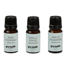 Gry Mattr - Huiles essentielles - Paquet de 3 -Comprend des mélanges emblématiques : Rose hivernale, Vanille épicée et bois de balsamier